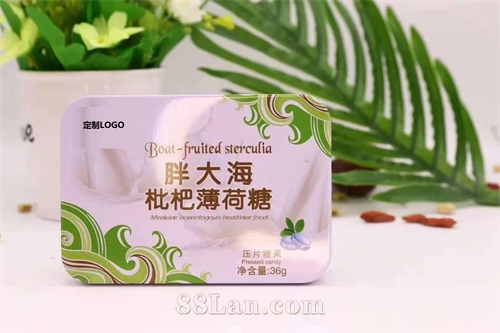 胖大海枇杷薄荷糖