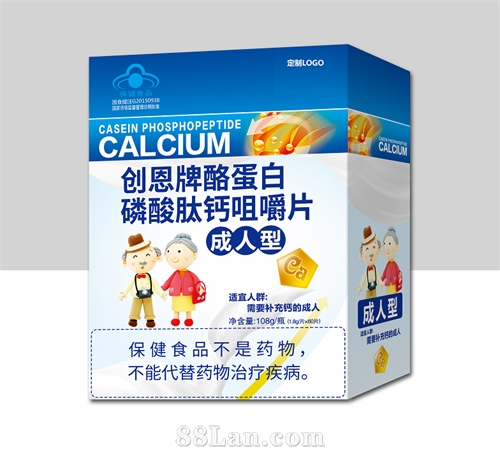 创恩牌酪蛋白磷酸肽钙咀嚼片成人型