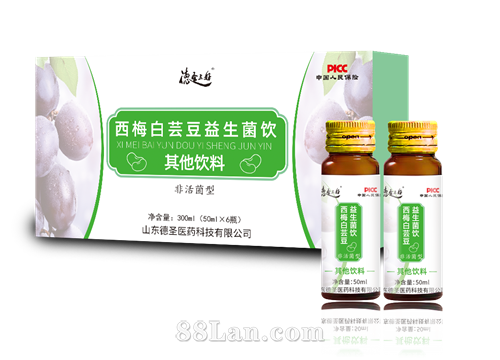 西梅白芸豆益生菌饮