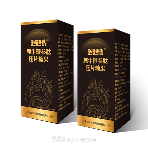 鹿牛鞭参肽压片糖果