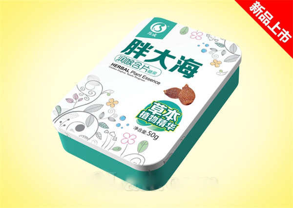 润喉含片铁盒--胖大海
